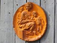 Wanddecoratie , Heilige Maria met kindje