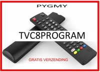 Vervangende afstandsbediening voor de TVC8PROGRAM 