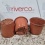 Partij terracotta kleur 10,5 cm potjes / 10,5 cm pots