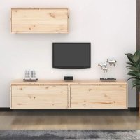 VidaXL Tv-meubelen 3 st massief grenenhout3100134