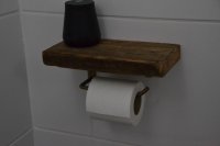 Toiletrolhouder WC-rolhouder - Landelijk Plankje Hout