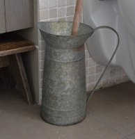 Toiletborstelhouder -lampetkan reliëf Toilettes- landelijk nostalgisch