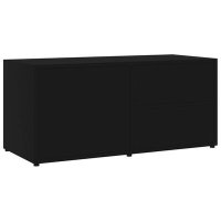 VidaXL Tv-meubel 80x34x36 cm spaanplaat zwart801851