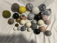 Variatie decoratieve ballen