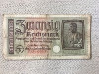Duits bankbiljet bankbriefje van 20 Reichsmark