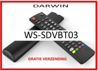 Vervangende afstandsbediening voor de WS-SDVBT03 