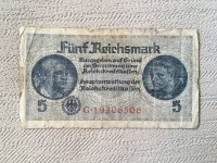 Duits bankbiljet bankbriefje van 5 Reichsmark