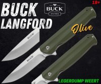 Buck Buck Langford Olive zakmes 