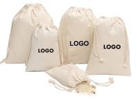 Cotton Drawstring Bag, Cotton Storage Bag,