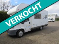 Hymer Fiat 2.8TDi Alkoofbed en stapelbed