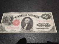 Amerikaanse 1 dollar biljet uit 1917