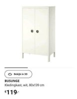 2x Ikea Busunge meegroeibed + matras