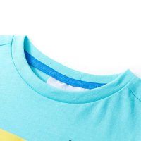 Kindershirt met korte mouwen 116 zeeblauw12181