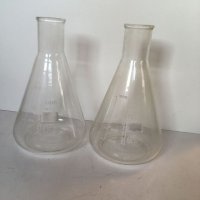 Grote labo erlenmeyer pyrex glas 1000ml