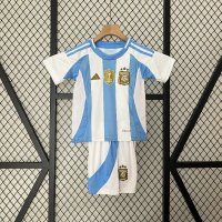 Argentinië thuis kinderen voetbaltenue 2024 Messi