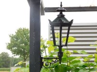 Wandlamp, groen , aluminium, tuindecoratie,tuinverlichting