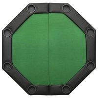 VidaXL Pokertafel voor 8 spelers inklapbaar
