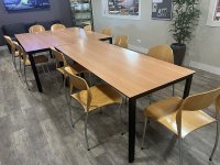 Kantinemeubilair bureau vergadertafels met stoelen