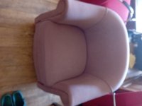 Twee stoelen blouw en grijs