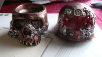 Slayer schedel pot met duitse helm
