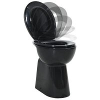 VidaXL Toilet verhoogd 7 cm soft-close