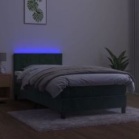 VidaXL Boxspring met matras en LED