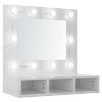 VidaXL Spiegelkast met LED-verlichting 60x31,5x62 cm