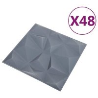 VidaXL 48 st Wandpanelen 3D diamant