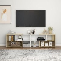 VidaXL Tv-meubel 149x30x52 cm spaanplaat wit