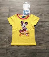 Geel T-Shirt met Minnie Mouse Glitterprint