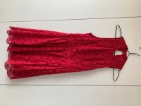 HOLLISTER jurk rood kant (mt. XS