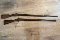Paar antieke Franse eenden geweren